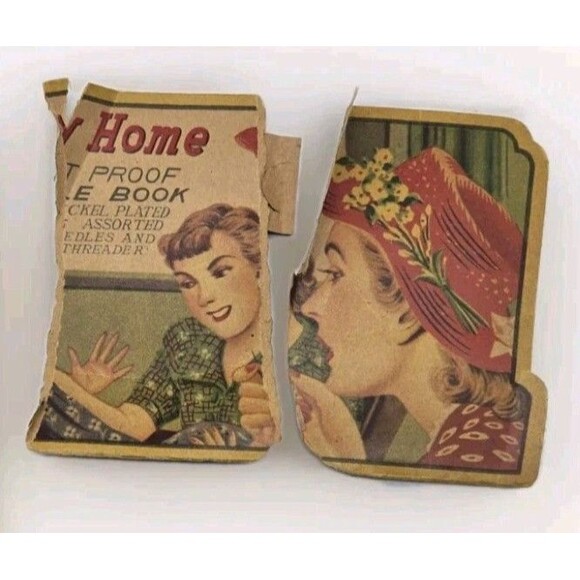 Vintage Sewing Notions Lot 1950s Needles Snap Grip Fastener Hook Eye Loop Singer - Picture 5 of 14